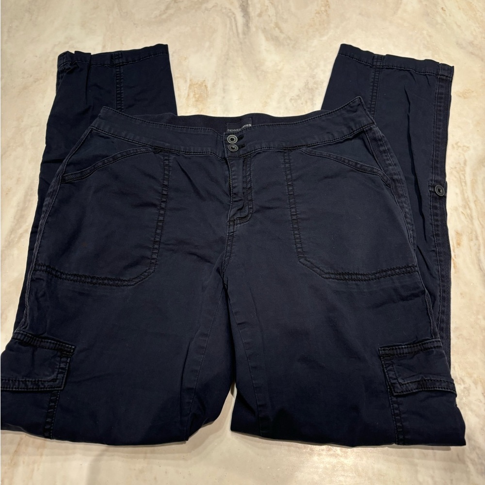 Navy Blue Denver Hayes Cargo Style Straight Leg Pant Size 6 x 32